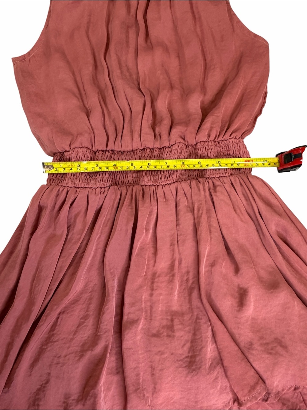 The Impeccable Pig Sleeveless Layered Mini Dress - Rose - Picture 6 of 7